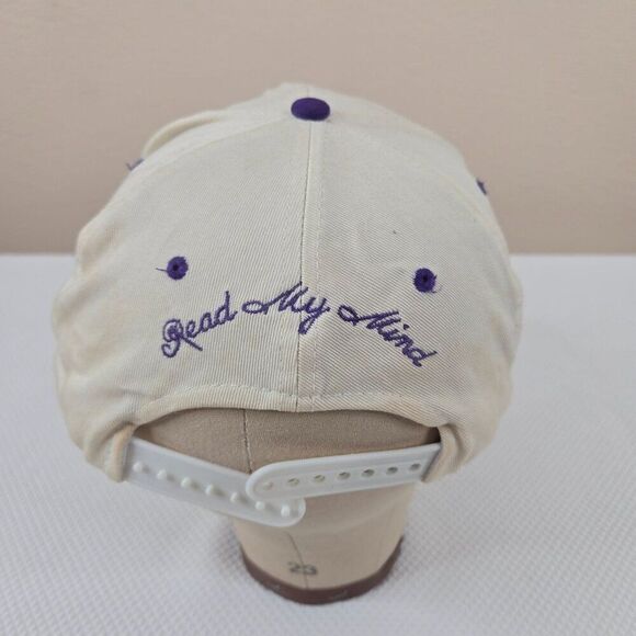 Vintage 90s Reba Embroidered Cap Hat White Purple Snapback Hat Read My Mind main image 9